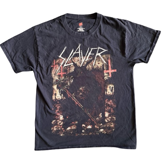 Hanes Other - Final Tour Slayer North America Tour 2018 T-Shirt – Size M – Hanes Tagless